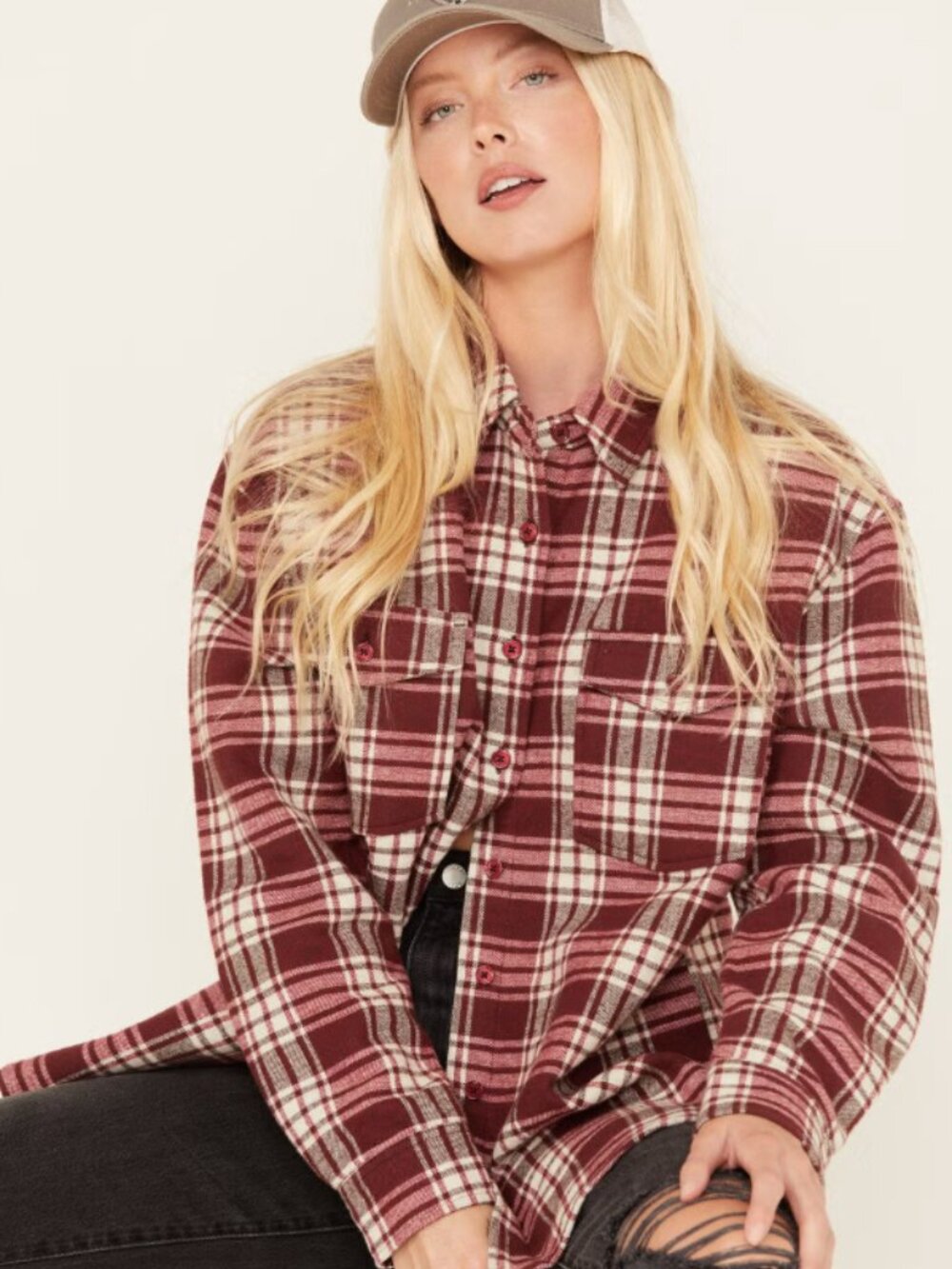 L.L. Bean Plaid Flannel Shirt/Shacket Size Small